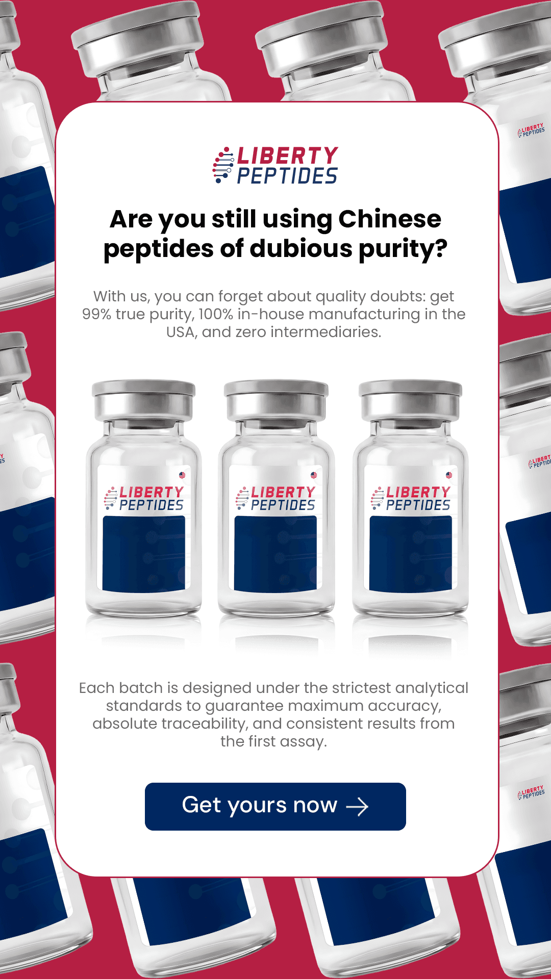 Liberty Peptides ad