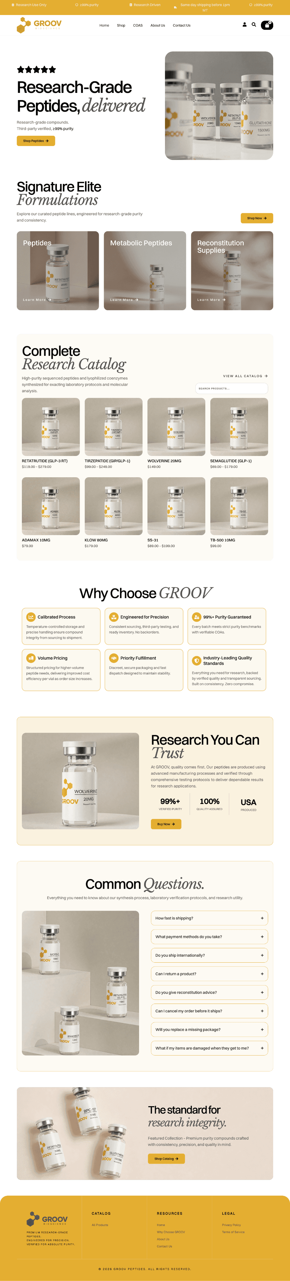 Groov Bioscience storefront